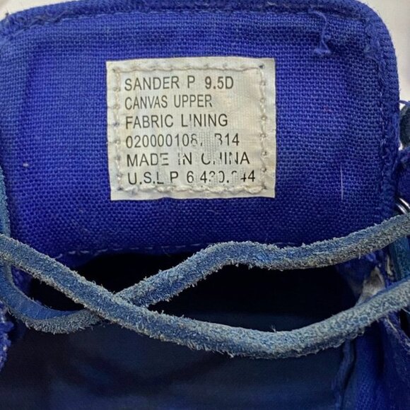 Polo Ralph Lauren Canvas Sander P Boat Shoes Blue Moc Toe Casual Sneaker 9.5D - Picture 12 of 12